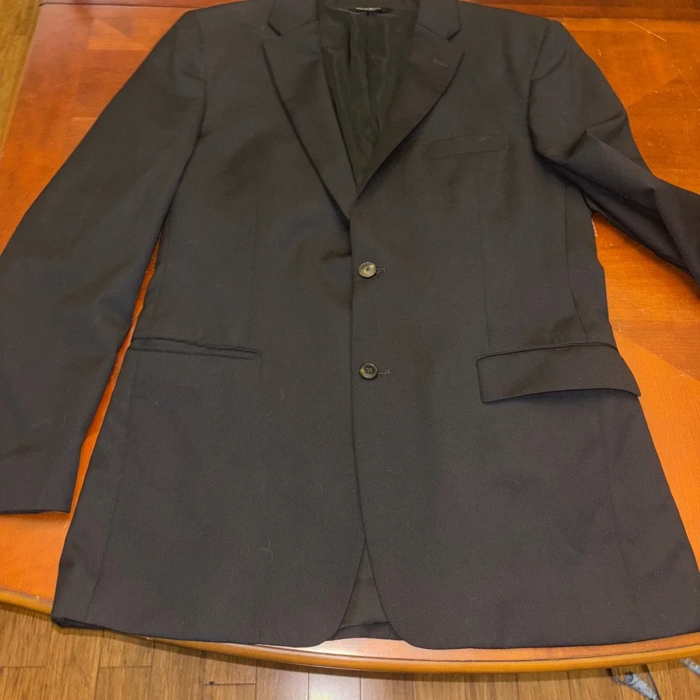 Jos A Bank | Travelers Collection | Black Wool Blazer |‎ Men's 42L